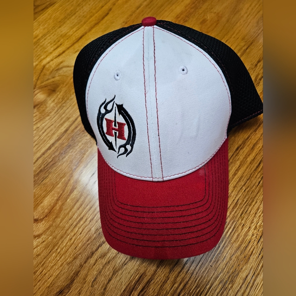 EUC HELLENBACH Red and White Trucker Hat
